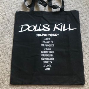 Dolls Kill bling tour HUGE tote